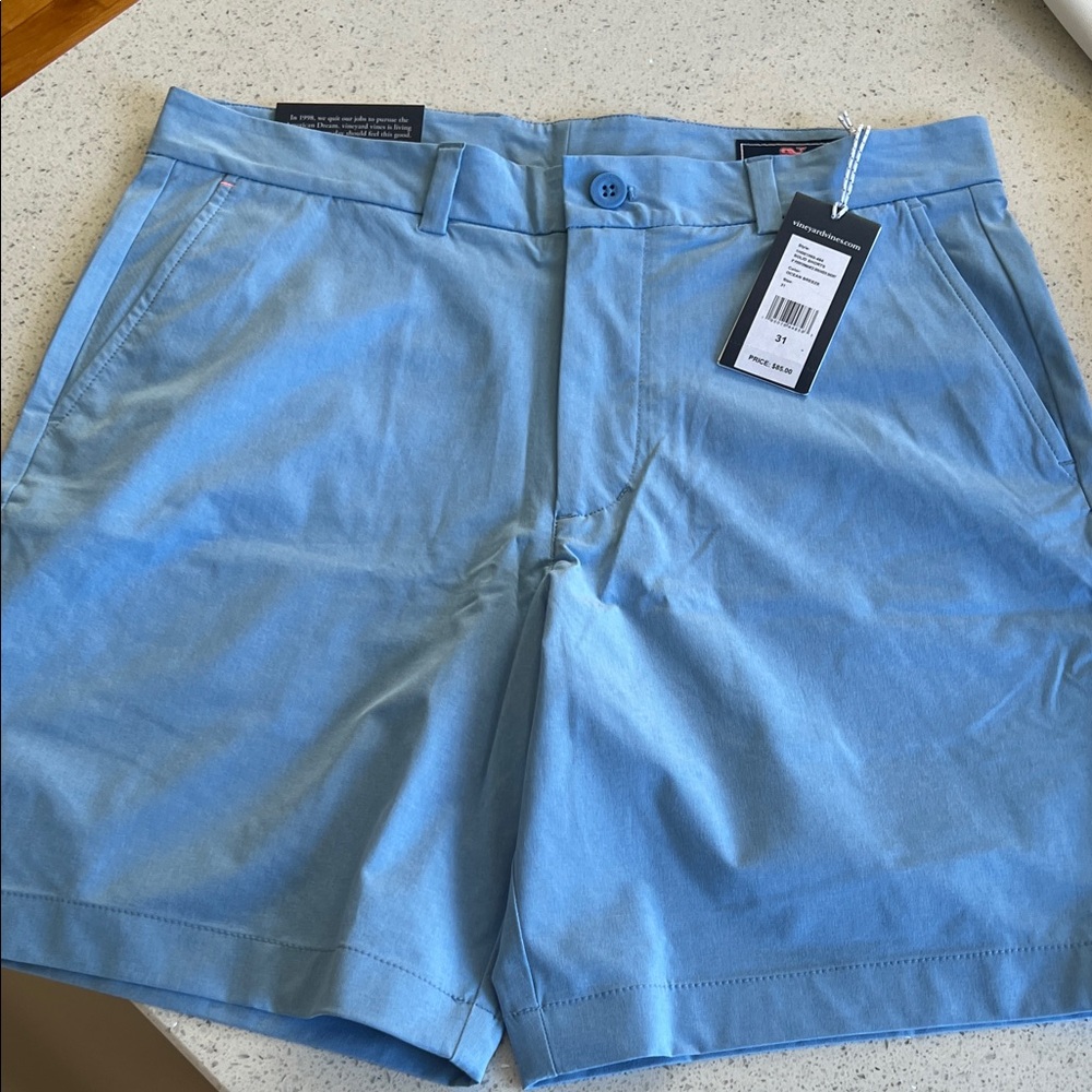Vineyard Vines Sky Blue Flat Front Men's Shorts